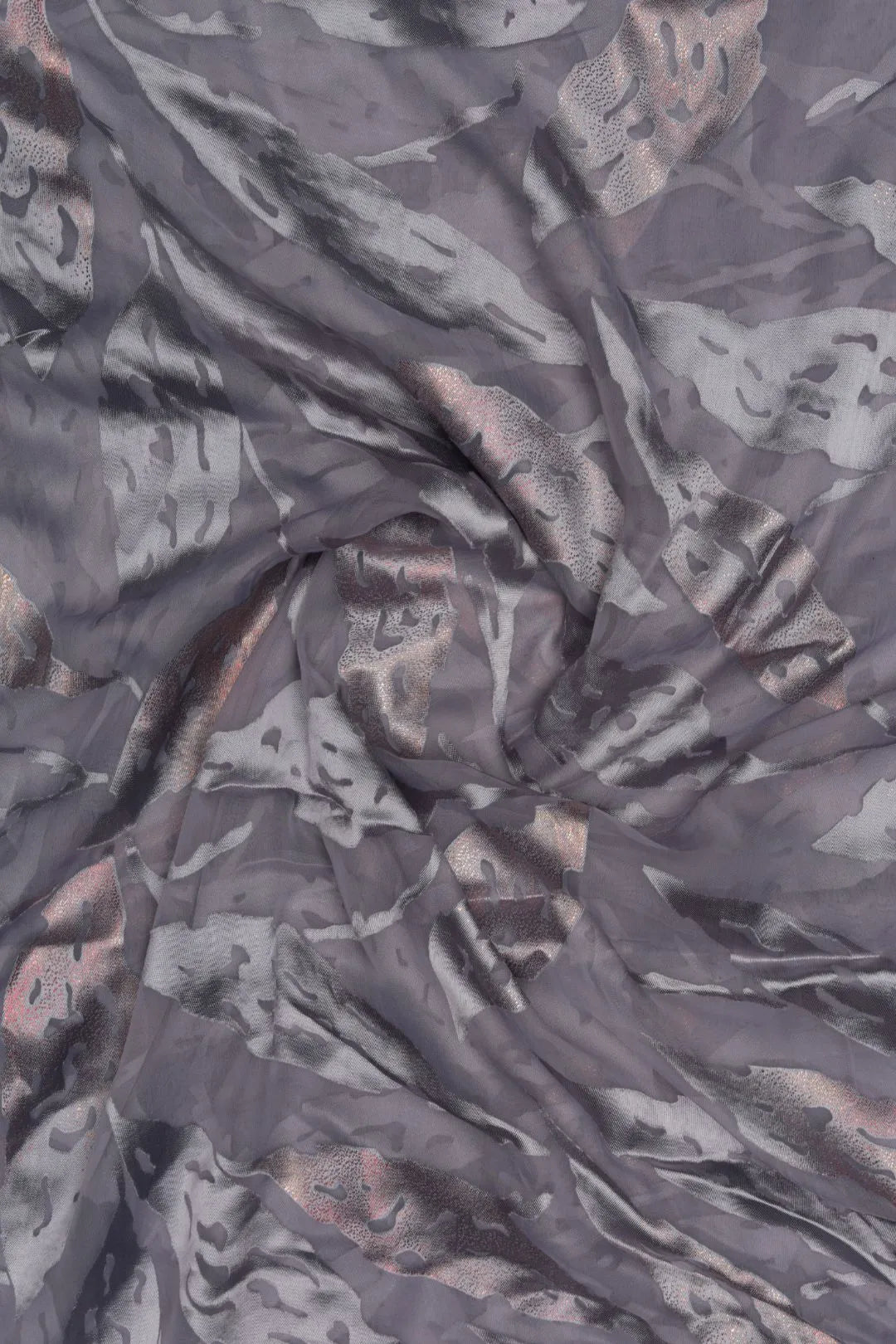 Warm Tonal Metallic Foliage Brasso Fabric - غاجي والا إكسبورت Gajiwala Export