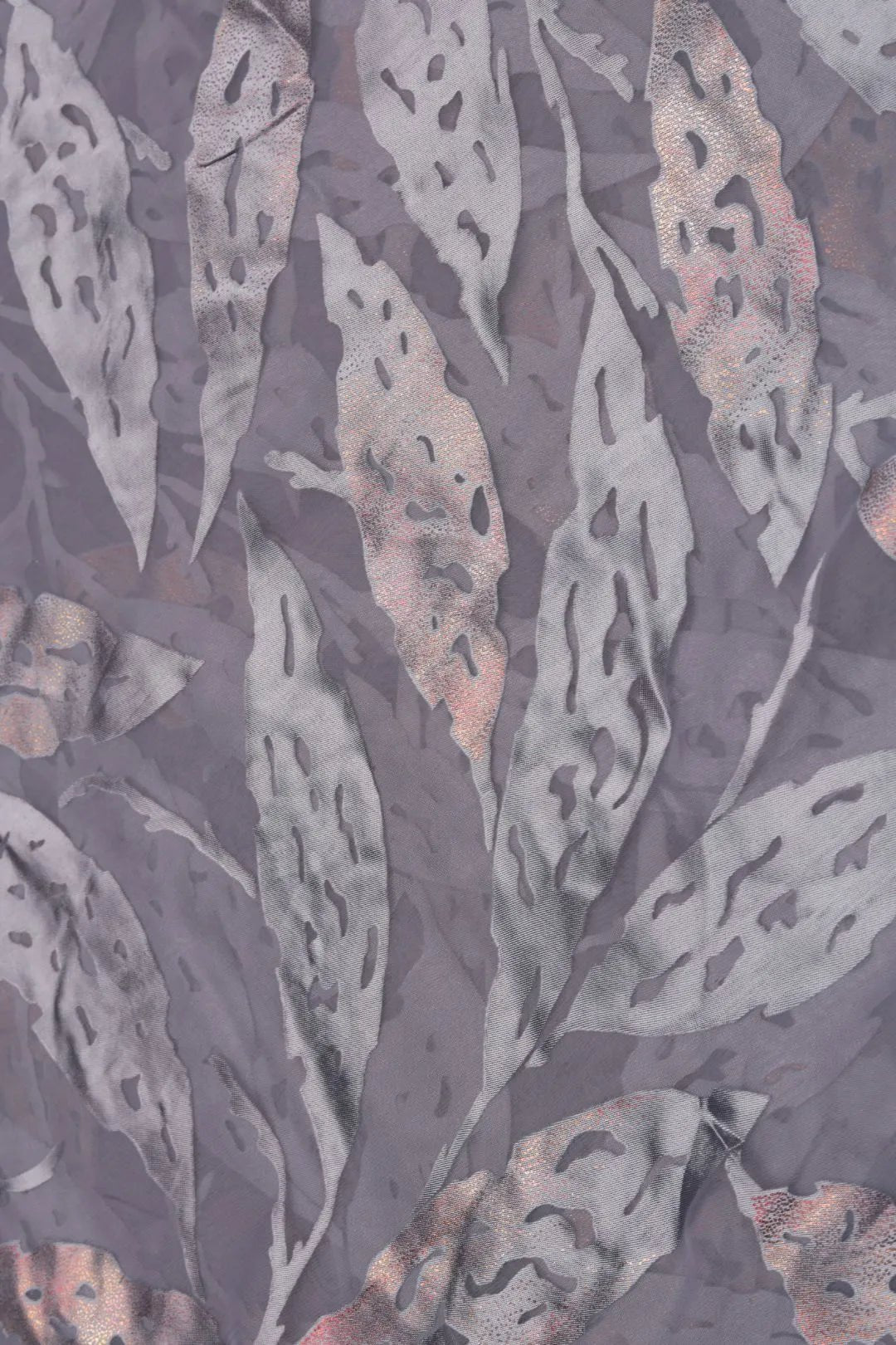 Warm Tonal Metallic Foliage Brasso Fabric - غاجي والا إكسبورت Gajiwala Export