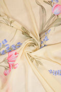 Weightless Chiffon Shrug with Floral Border - غاجي والا إكسبورت Gajiwala Export