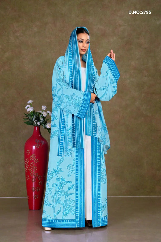 Weightless Chiffon Shrug with Floral Detailing - غاجي والا إكسبورت Gajiwala Export