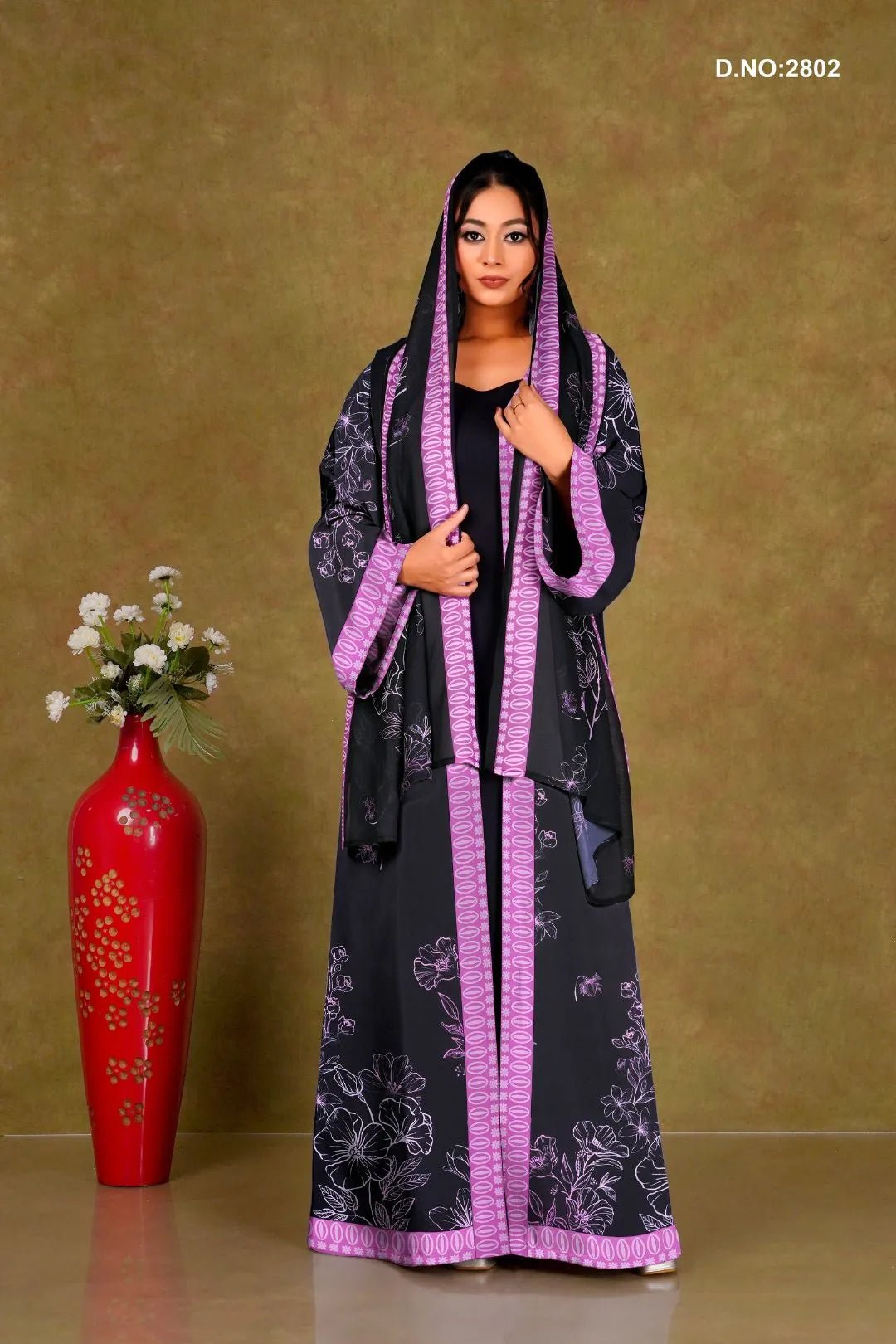 Weightless Chiffon Shrug with Oval Border For Women - غاجي والا إكسبورت Gajiwala Export