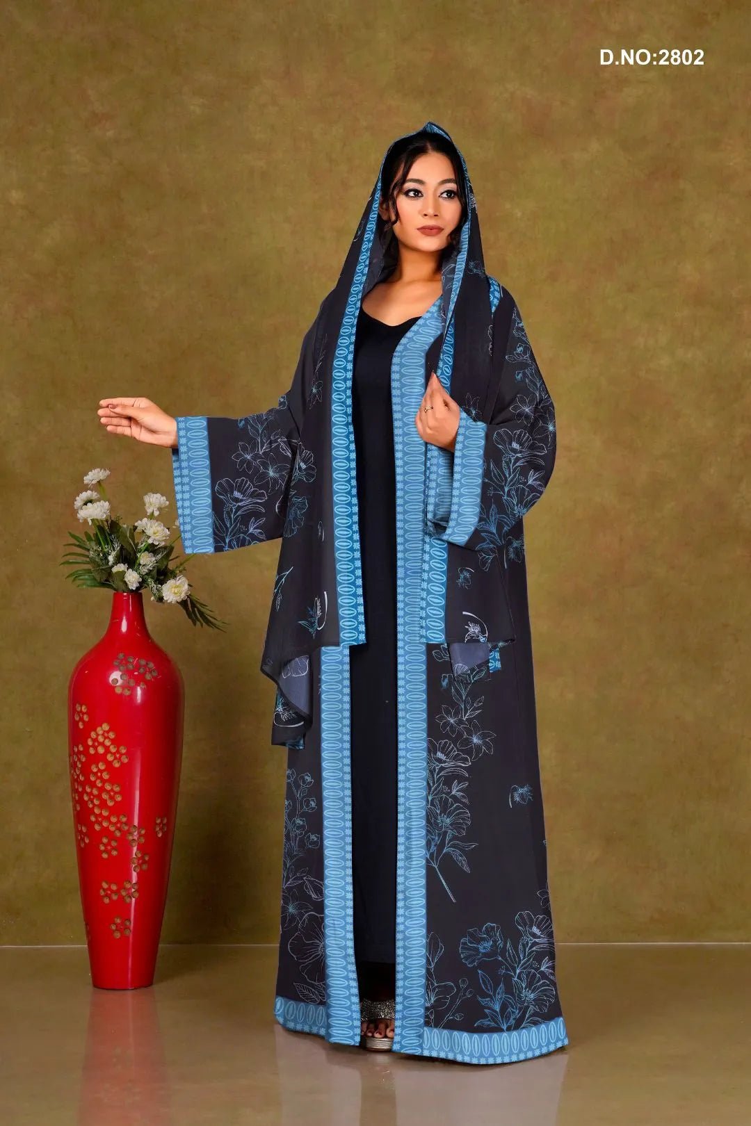 Weightless Chiffon Shrug with Oval Border For Women - غاجي والا إكسبورت Gajiwala Export