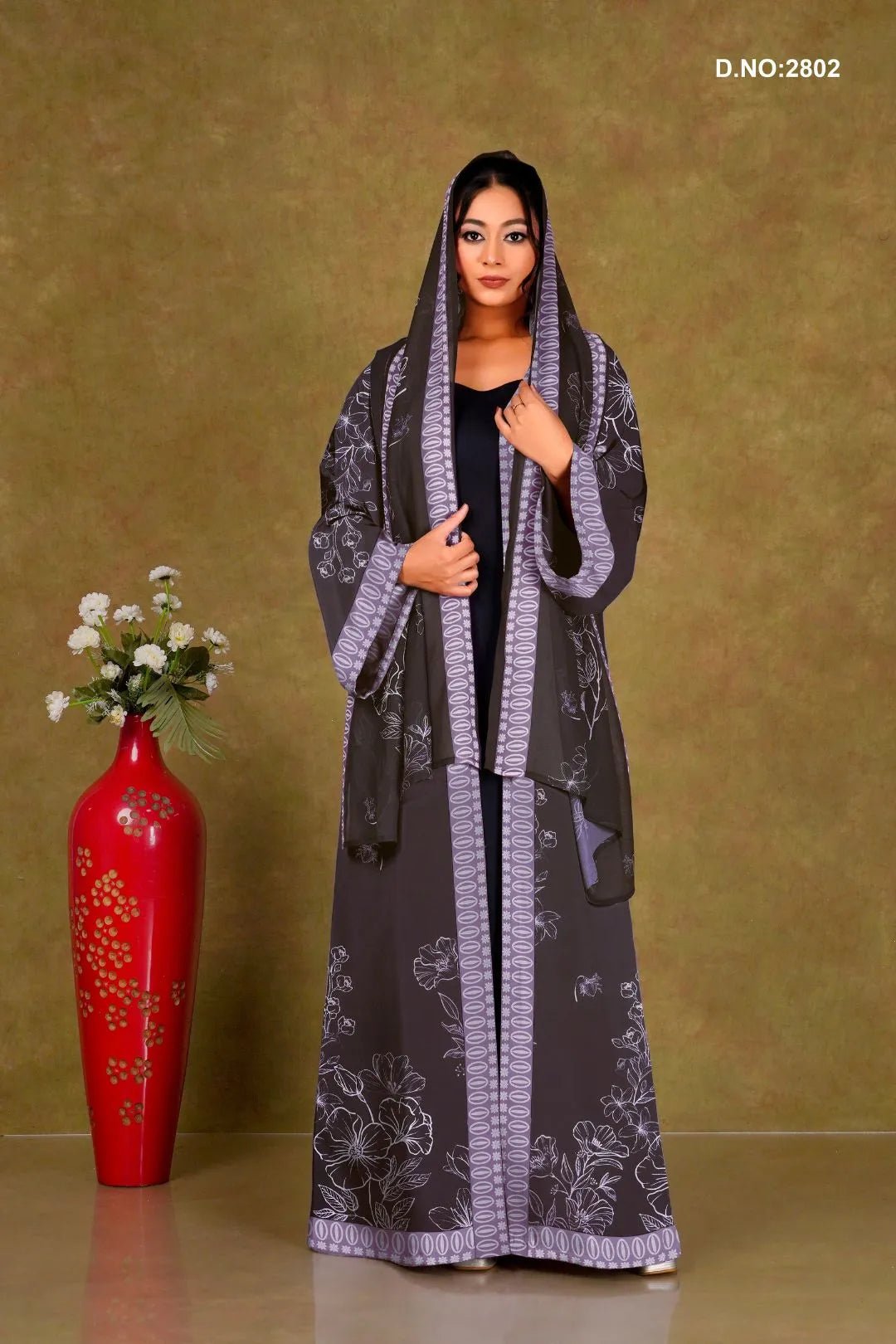 Weightless Chiffon Shrug with Oval Border For Women - غاجي والا إكسبورت Gajiwala Export