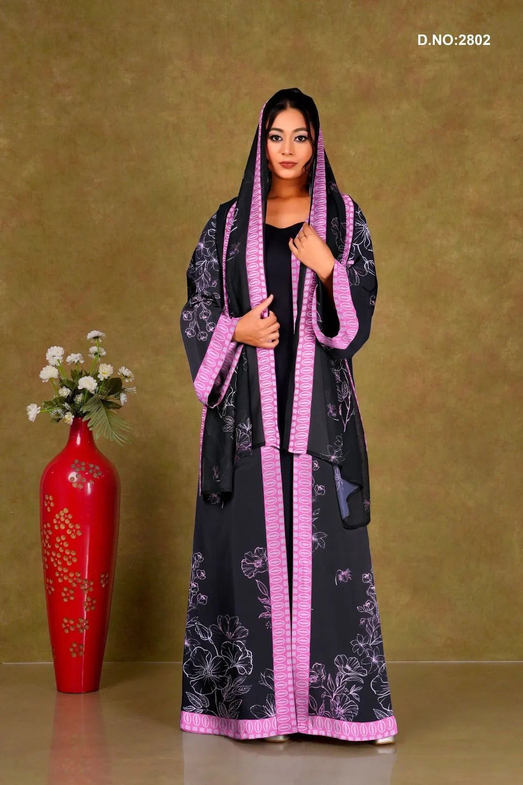 Weightless Chiffon Shrug with Oval Border For Women - غاجي والا إكسبورت Gajiwala Export