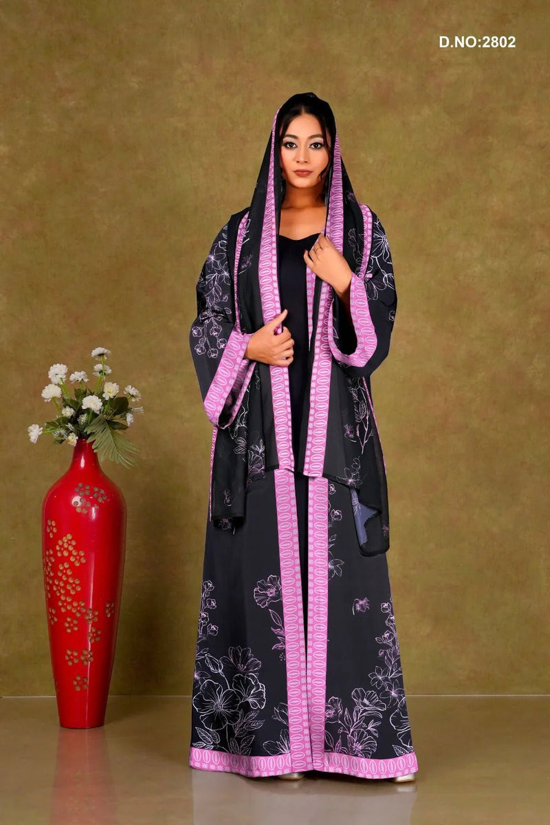 Weightless Chiffon Shrug with Oval Border For Women - غاجي والا إكسبورت Gajiwala Export