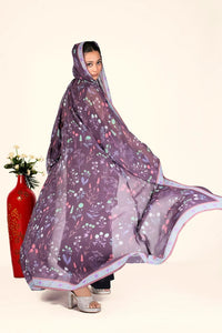 Weightless Chiffon Shrug with Soft Pastel Florals - غاجي والا إكسبورت Gajiwala Export