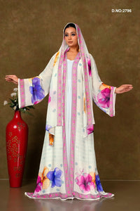 Weightless Chiffon printed Shrug with Vibrant Floral Print - غاجي والا إكسبورت Gajiwala Export