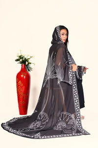 Weightless Georgette Shrug in Ornate Borders - غاجي والا إكسبورت Gajiwala Export
