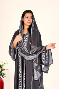 Weightless Georgette Shrug in Ornate Borders - غاجي والا إكسبورت Gajiwala Export