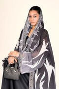 Weightless Shrug in Monochrome Leaf Elegance - غاجي والا إكسبورت Gajiwala Export