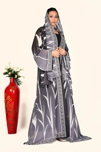 Weightless Shrug in Monochrome Leaf Elegance - غاجي والا إكسبورت Gajiwala Export